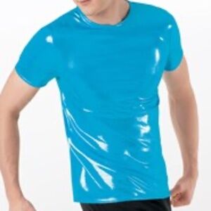Boys metallic dance shirt